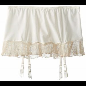 Gorgeous, soft, sheer skirt with garter clips